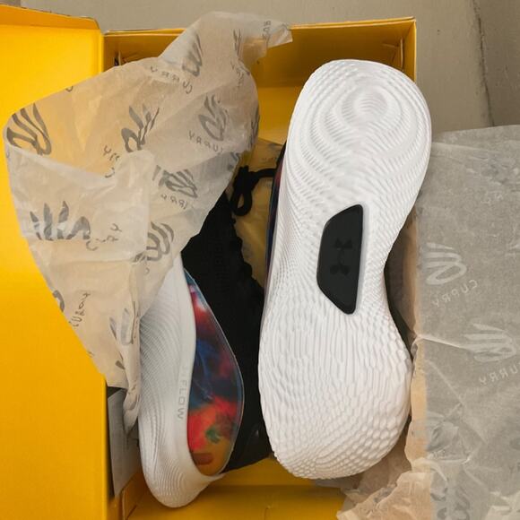 NIB Under Armour Curry shoes 8 PRNT Flow Tie Dye black collectors 12 limited - Picture 7 of 14